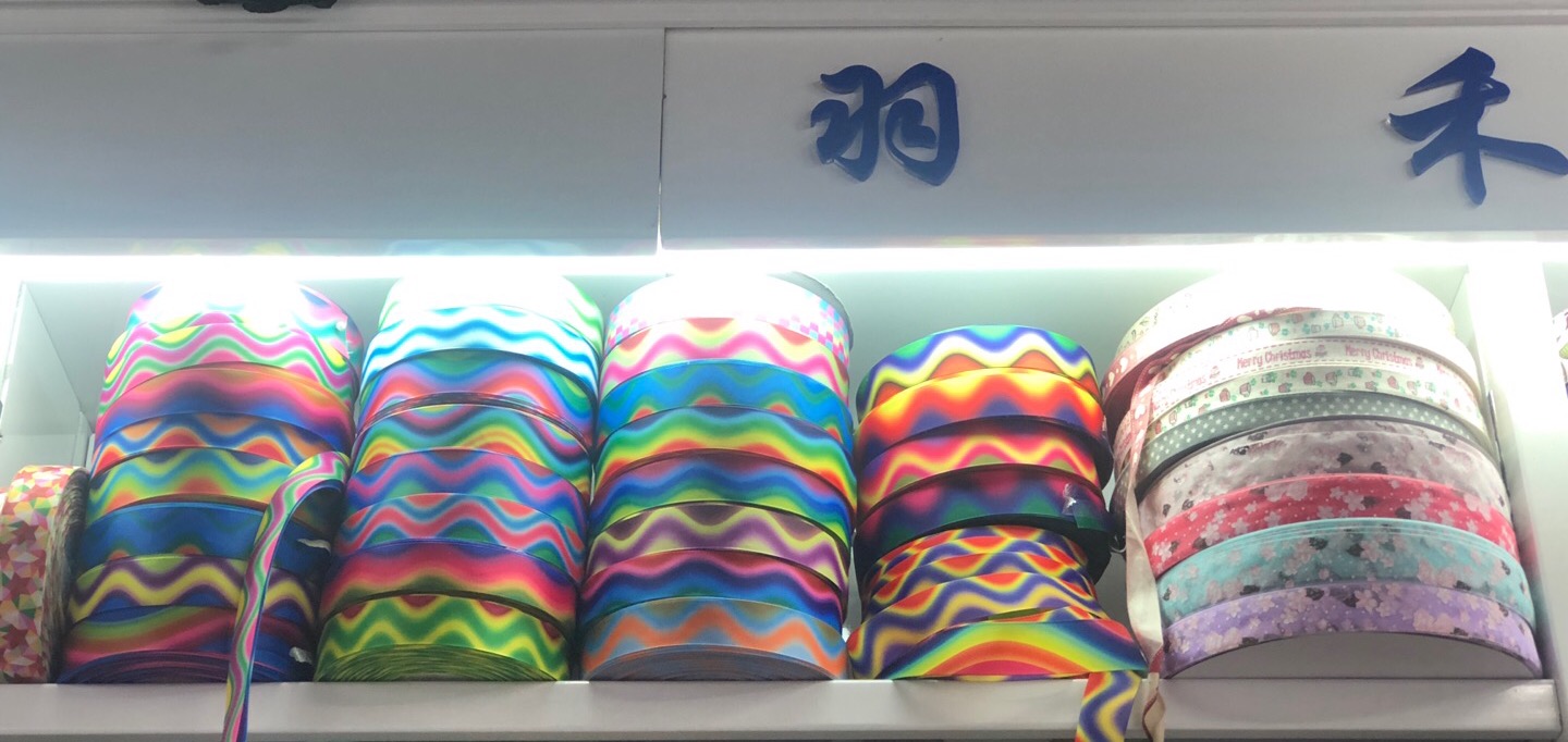 4cm transition printing Color printing ribbon Thread webbed cartoon corner Bio DIY hair accessories 100 yards