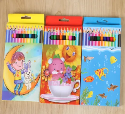 Color Pencil Secret Garden Filling Pen Water Soluble Color Lead 12 Colors