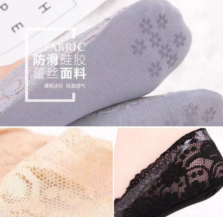 厂家直销春夏款隐形袜女船袜蕾丝女袜细节图