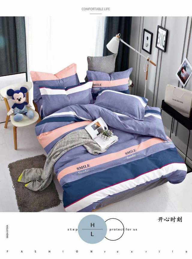 Factory direct sales and wholesale of pure cotton and all-cotton printed four-piece sets, seasonal details Picture