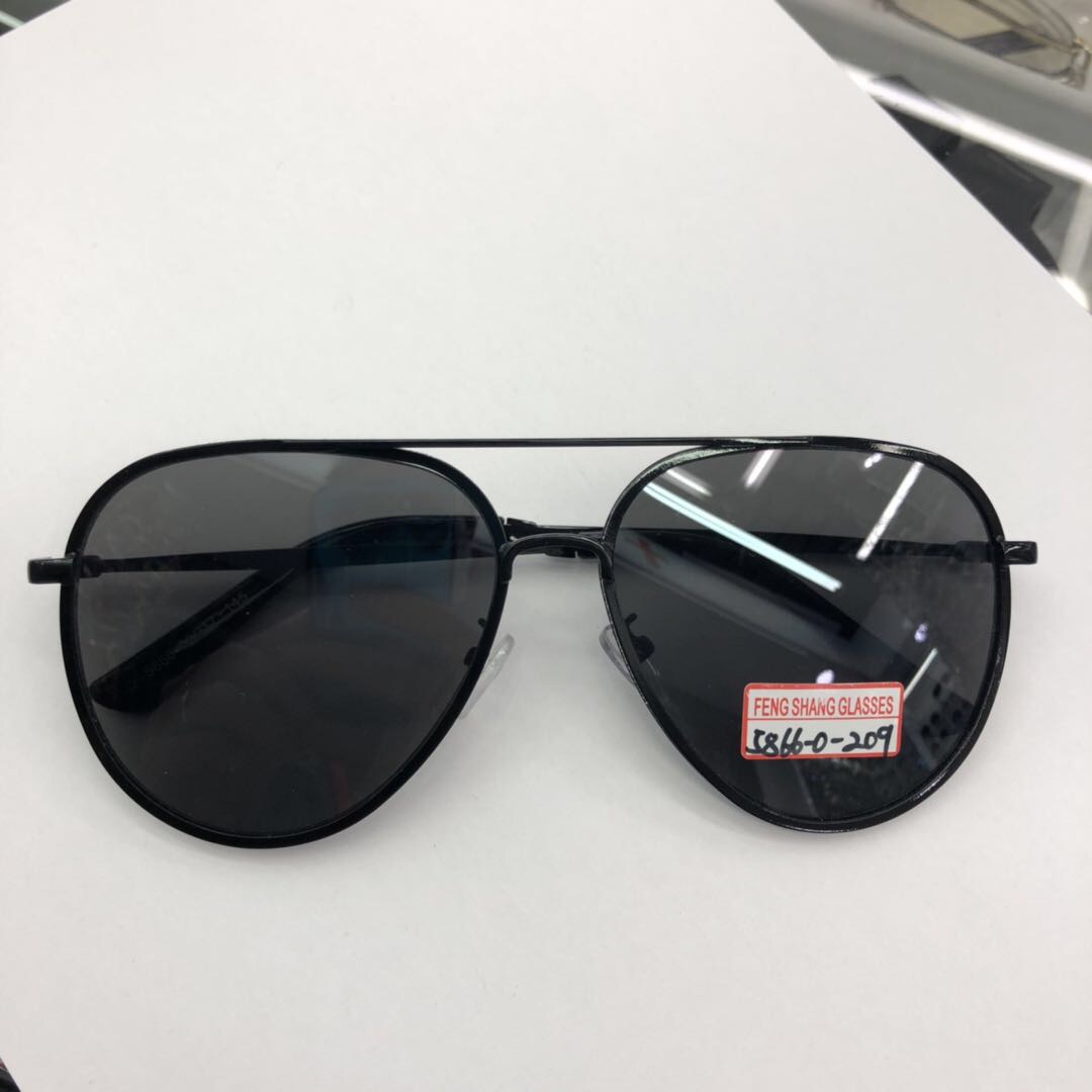 经典复古熊猫型金属边框太阳镜墨镜图