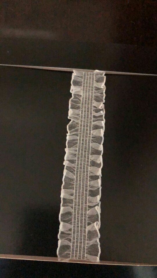 Bimodal Nylon Webbing Lace Elastic Webbing Garment Accessories With White Specification drawing