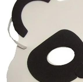 EVA熊猫面具厂家儿童卡通动物面具幼儿园玩具节日礼品mask道具细节图
