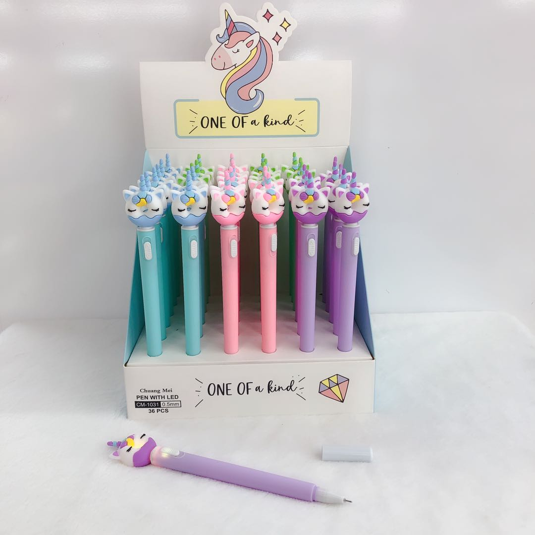 Donut Unicorn with Light gel pen