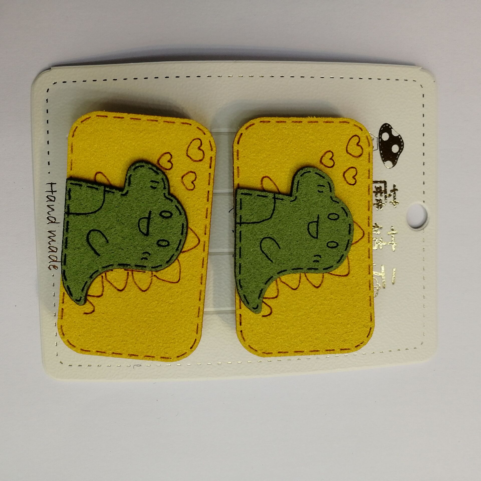 Korean Version Of Fashion Kawaii Love Dinosaur Cute Girl Style Hair Card details Picture