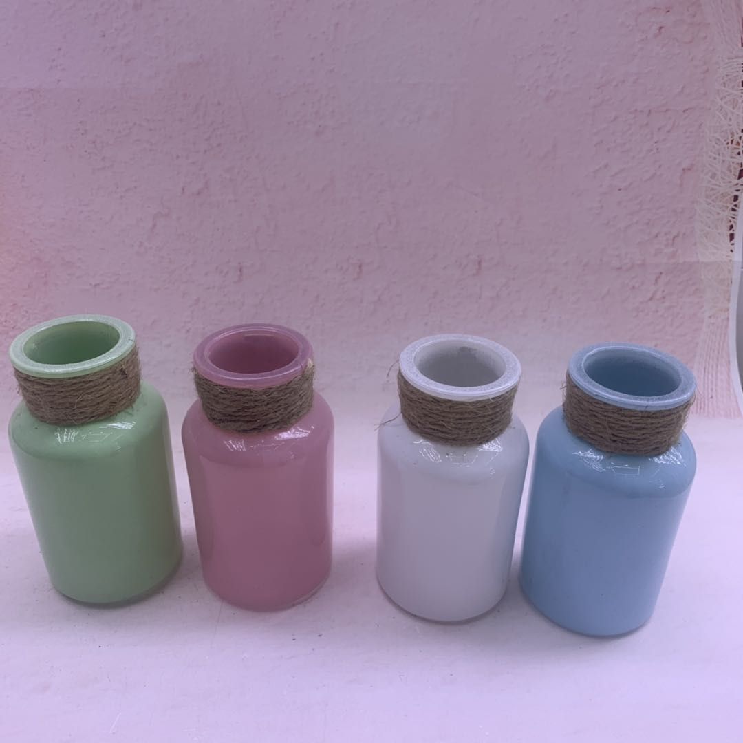 Flower-arranging flower vase with hydroponic plants and flowers Simulation flower-arranging flower vase Dining room decoration decorations thumbnail