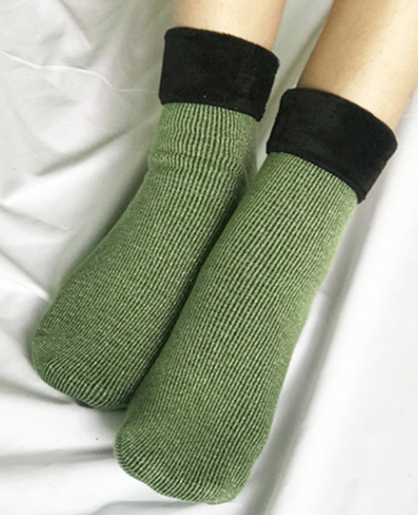 Winter cotton socks with thick velvet snow socks candy color ladies versatile fashion pile socks in stocking wholesale thumbnail