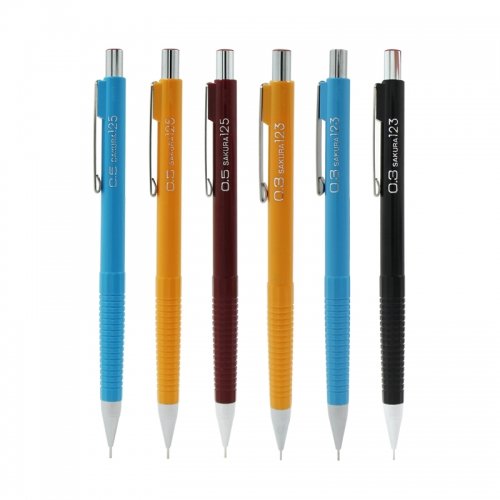 Sakura Cherry Blossom Anti-Breakage Activity Pencils 0.3/0.5XS-123/125, 12 pieces per box