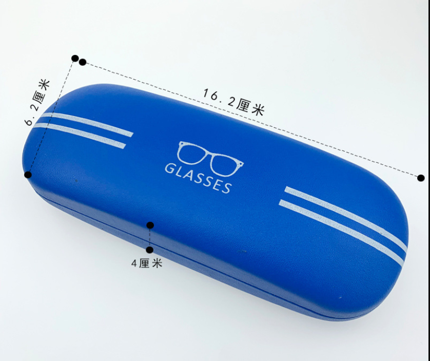 PU铁皮眼镜盒太阳眼镜近视镜盒男女通用加厚护镜H939产品图