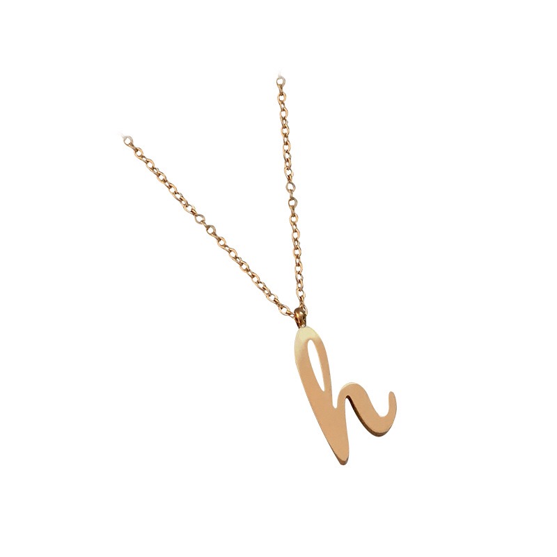 A titanium steel frosted alloy necklace is a simple and elegant accessory for women with a cold and unique style Specification image