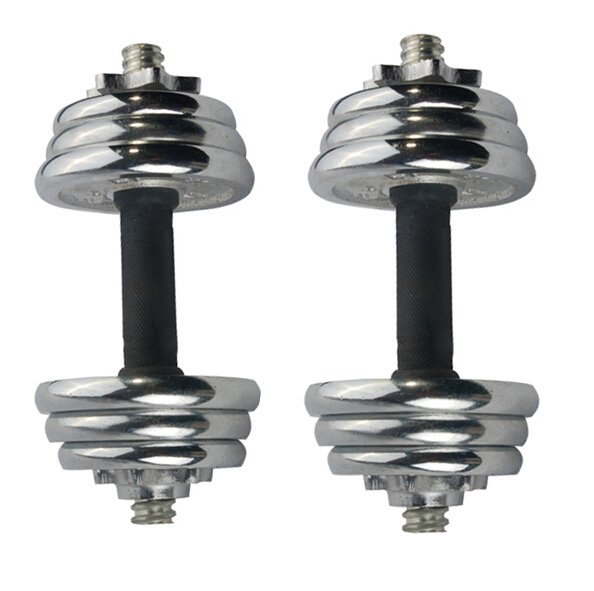Boxed electroplated handbell 15KG detachable boxed electroplated dumbbell Specification image