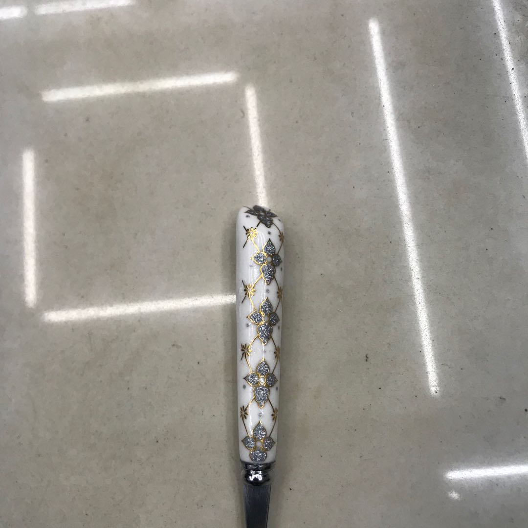 Stainless steel coffee spoon, popular cherry blossom spoon, small spoon, creative dessert spoon details Picture