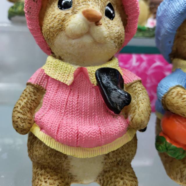 Yiwu Selection pottery and porcelain rabbit craft decorations Specification drawing