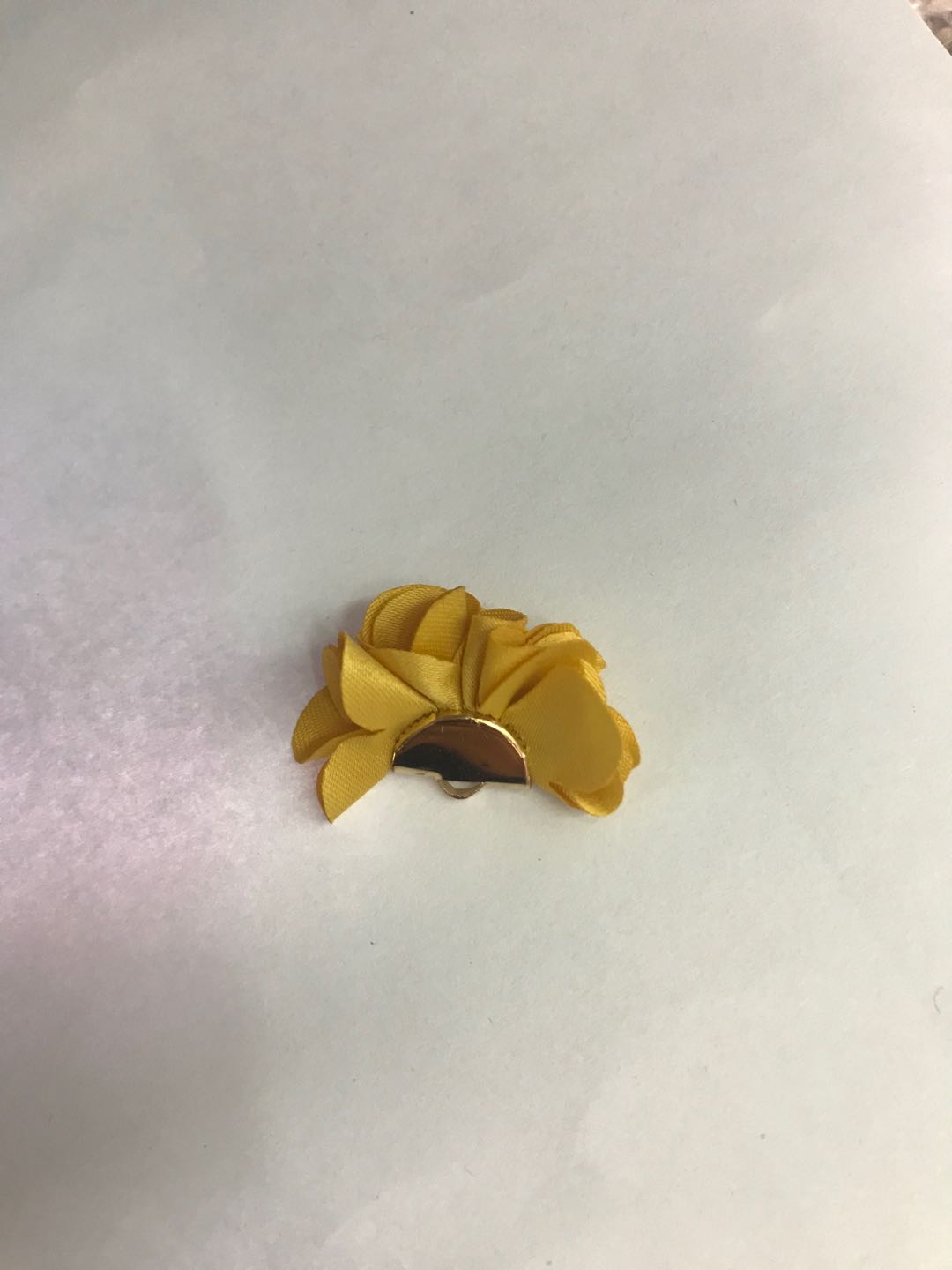 饰品配件3D纱双层烧边花装饰