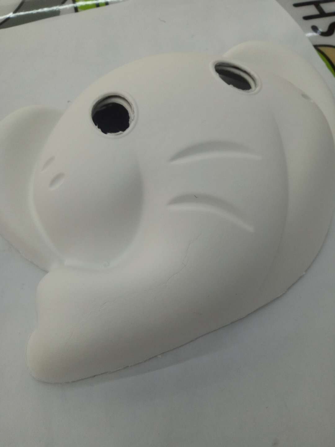 小象款一次性DIY彩绘面具儿童绘画面具激发孩子想象力个性创作产品图
