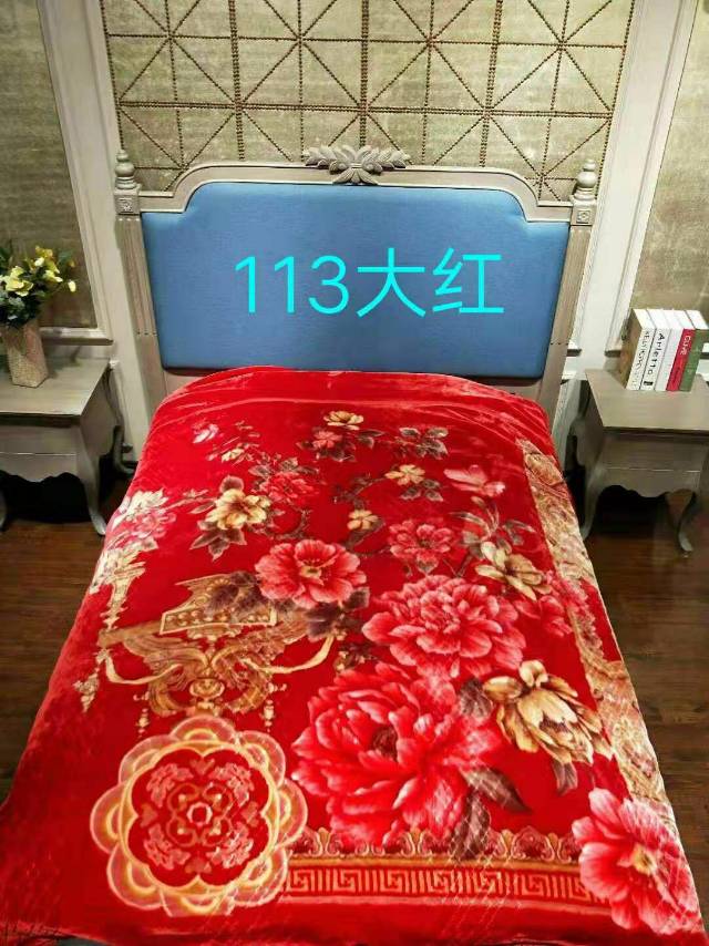 Yiwu Good Goods, Love Life High-End Printed Velvet Blanket Blanket Adult Blanket. Specification drawing