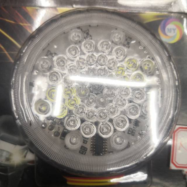 "Blazing Seven Color Fire Wheel DC-12V Universal Model for Motorcycles. Specification image