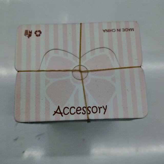 Bow Hairpin Wrapping Card Specification drawing