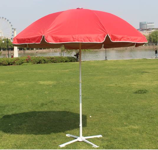 Windproof silver rubber sun umbrella with a radius of 120CM