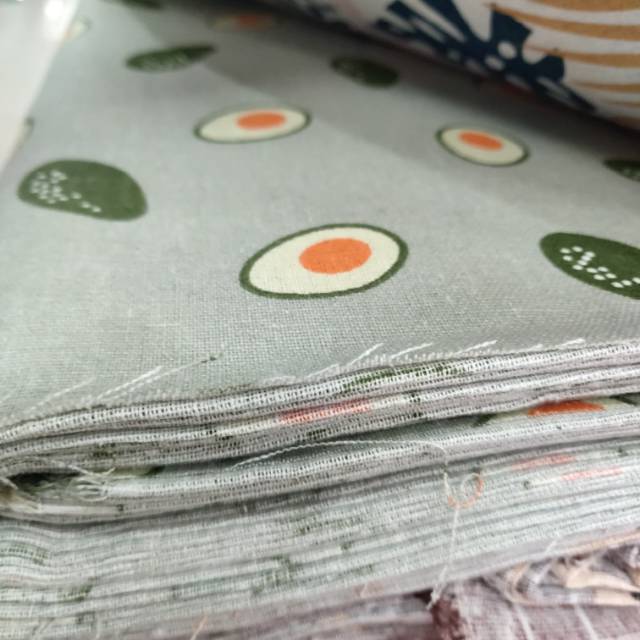 Egg Pattern Cartoon Print Imitation Linen Jewelry Crafts Sofa Throw Pillow Fabric details Picture