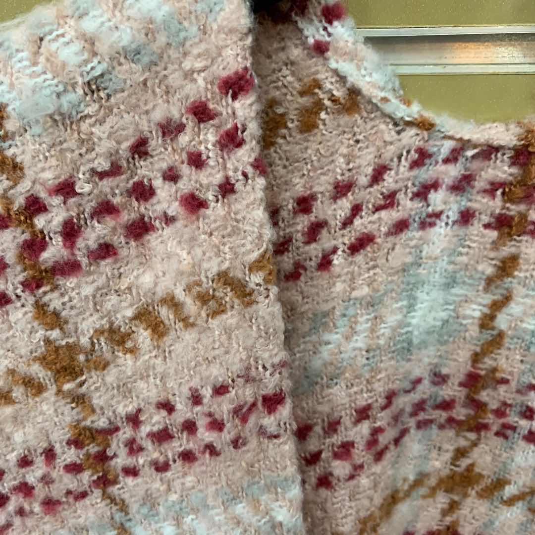 Plaid Shawl Loop Yarn Belt Must Be English Style Factory Direct Sales Specification drawing