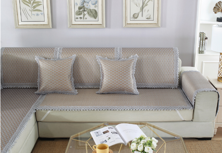 2020新款夏季沙发垫冰丝藤席坐垫子组合沙发夏凉垫产品图