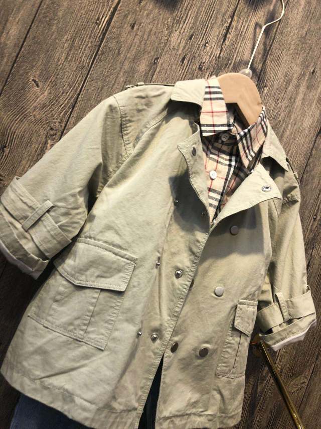 Spring and Autumn style children's wear for men and women zhongda children's coat Korean version fashion coat thumbnail