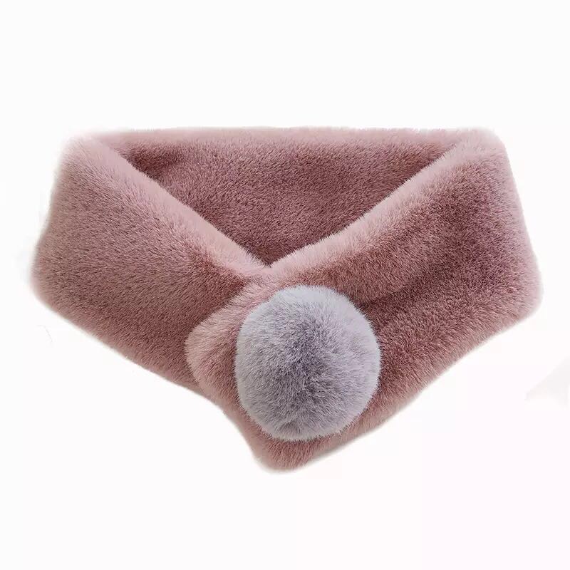Women's Fashion Trend Casual Everything Winter Warm Imitation Fur Bib