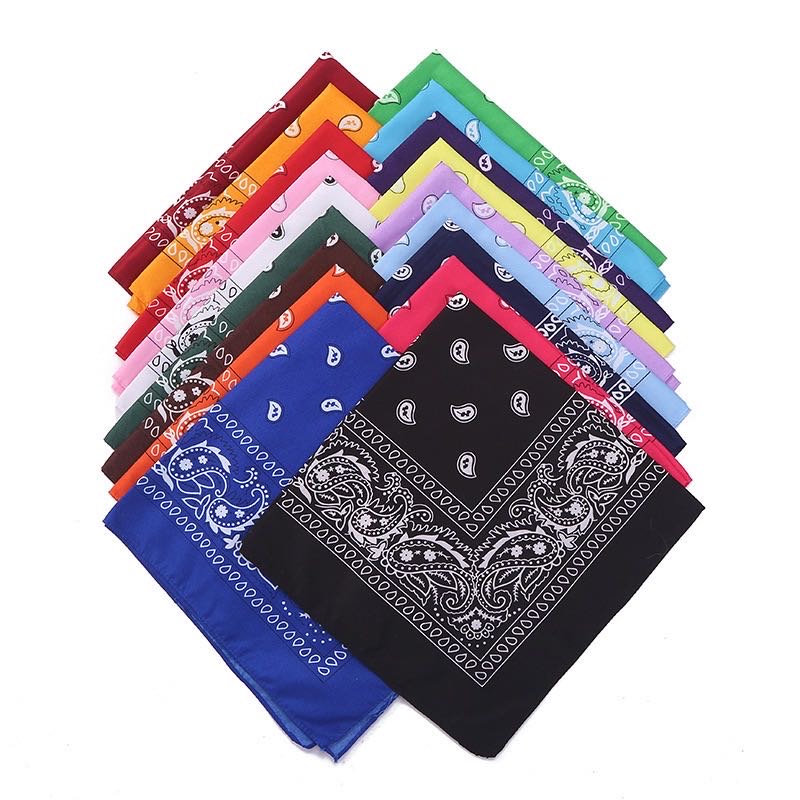 定制广告促销全棉全涤头巾现货定制bandana亚马逊供货工厂LOGO