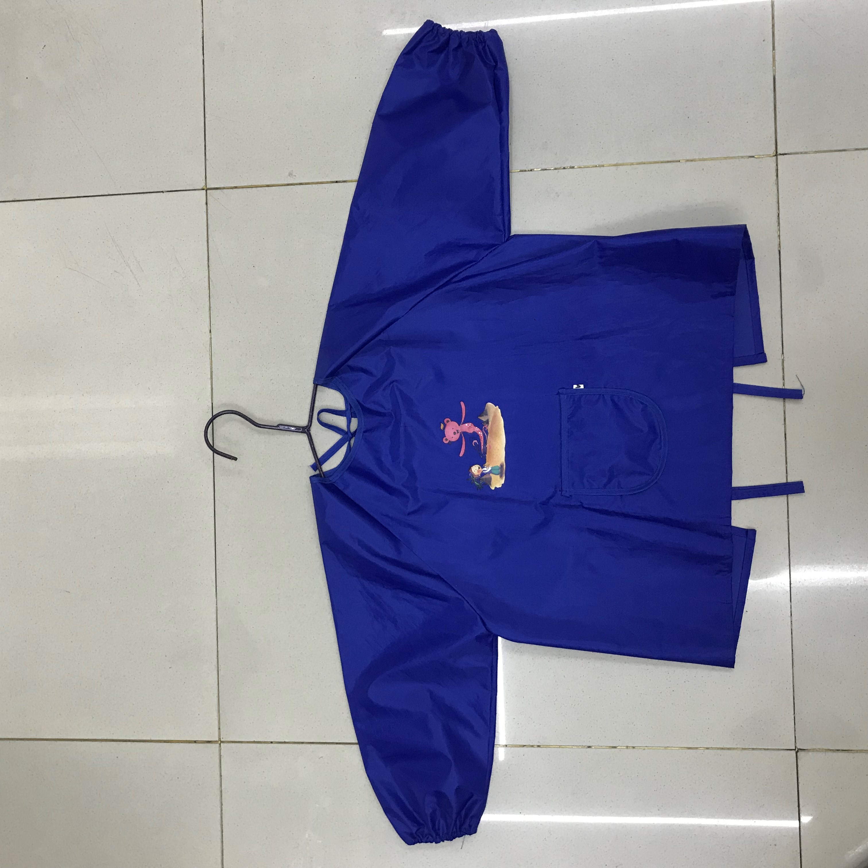 Multi-Color Painting Coat Waterproof Cover Painting Coat Long Sleeve Strap Back Strap Children's Art Bib