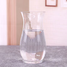 简约花瓶玻璃透明摆件客厅插花花器特大号家用水培富贵竹百合花瓶