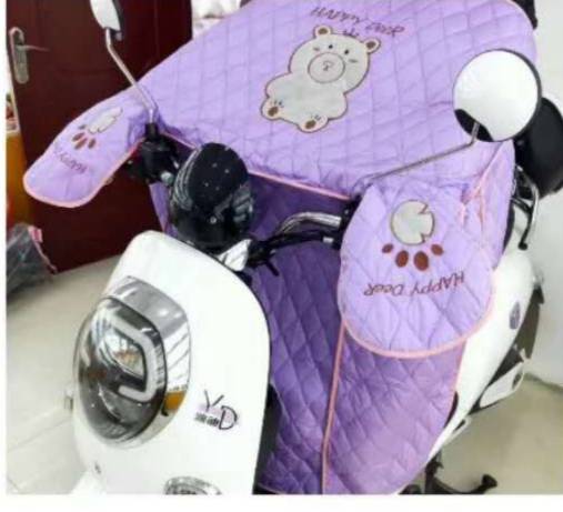 Electric vehicle windproof cover, summer sun protection and waterproof, summer thin battery motorcycle windproof, rainproof and sunshade cover with reflective warning details Picture