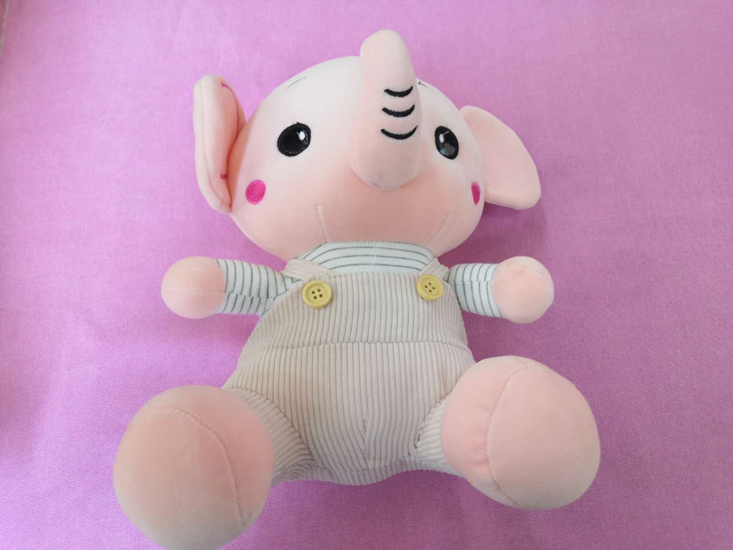 30CM背袋象条纹公仔玩偶毛绒玩具厂家批发