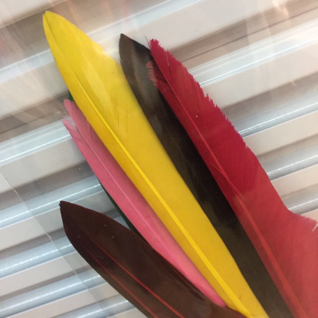 Kindergarten Colorful Feathers Diy Art Course Handmade Stickers Make Materials Creative Decorative Ornaments For Children details Picture