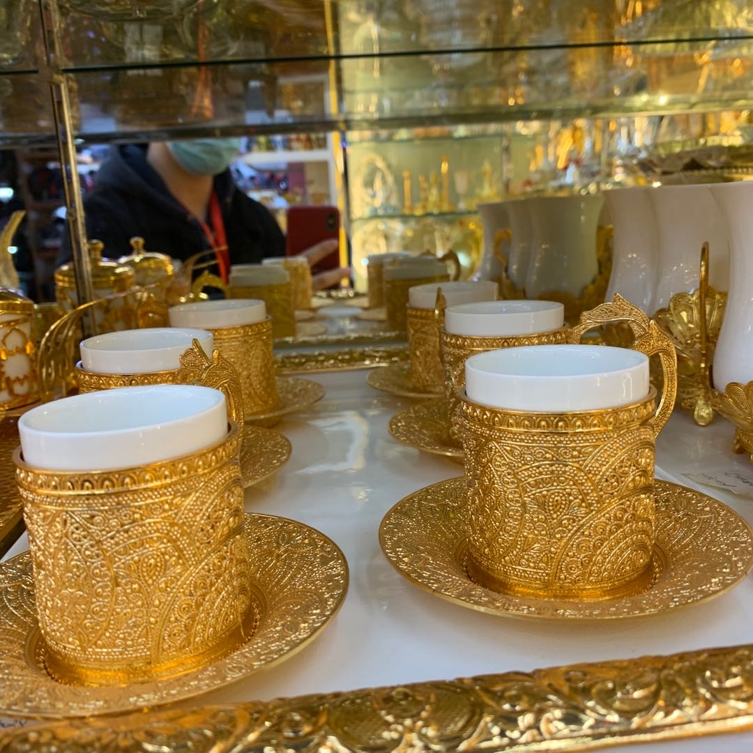 金色陶瓷水杯套装轻奢金色陶瓷水杯套装轻奢
