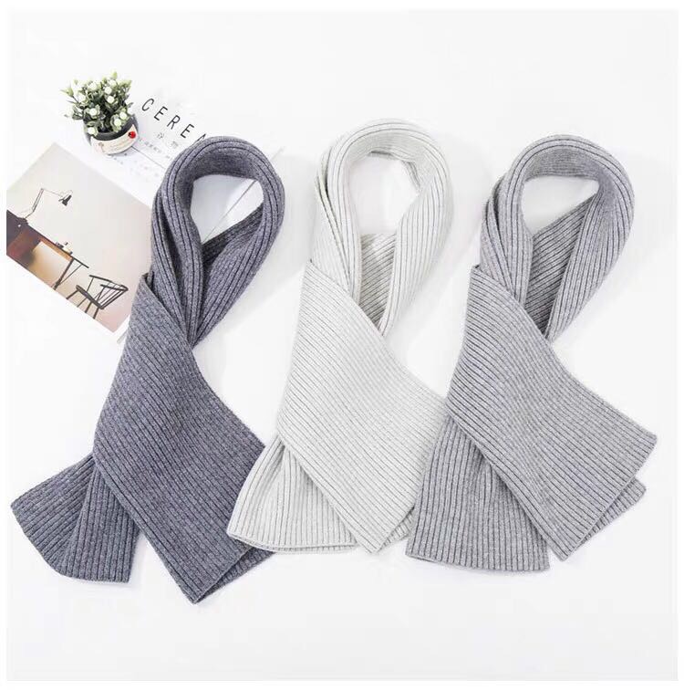 Women's Fashion Trend Casual All-In-One Solid Color Knitted Scarf Specification drawing