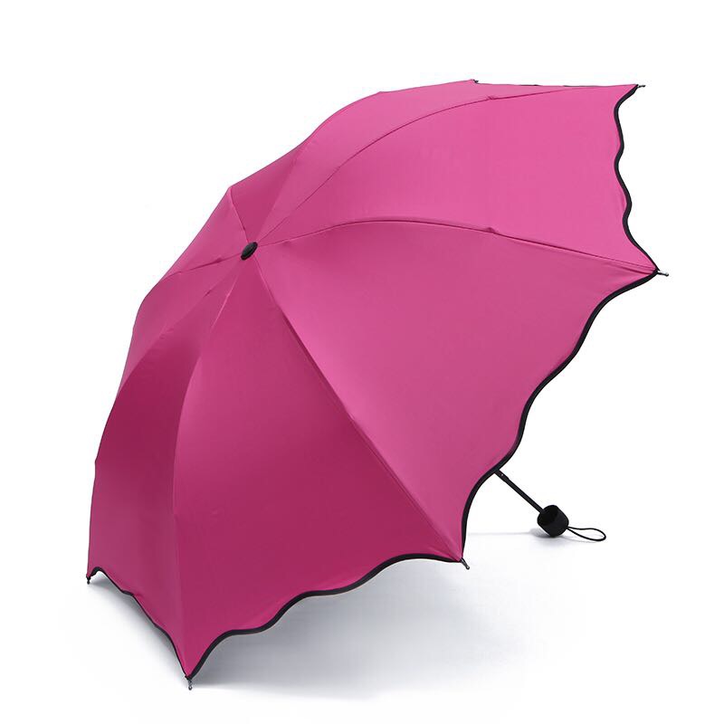 黑胶遮阳伞创意遇水开花晴雨伞产品图