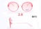 新品时尚可爱儿童太阳镜墨镜彩色镜圆框偏光镜潮人潮童粉色女童072产品图