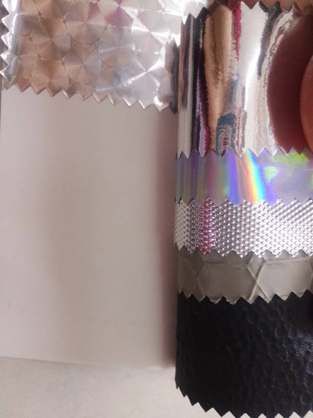 PVC aluminum film 3 factory direct sales, hot-selling new type PVC leather, large stock, high, medium and low grade luggage, sofa, shoe materials and fabrics details Picture