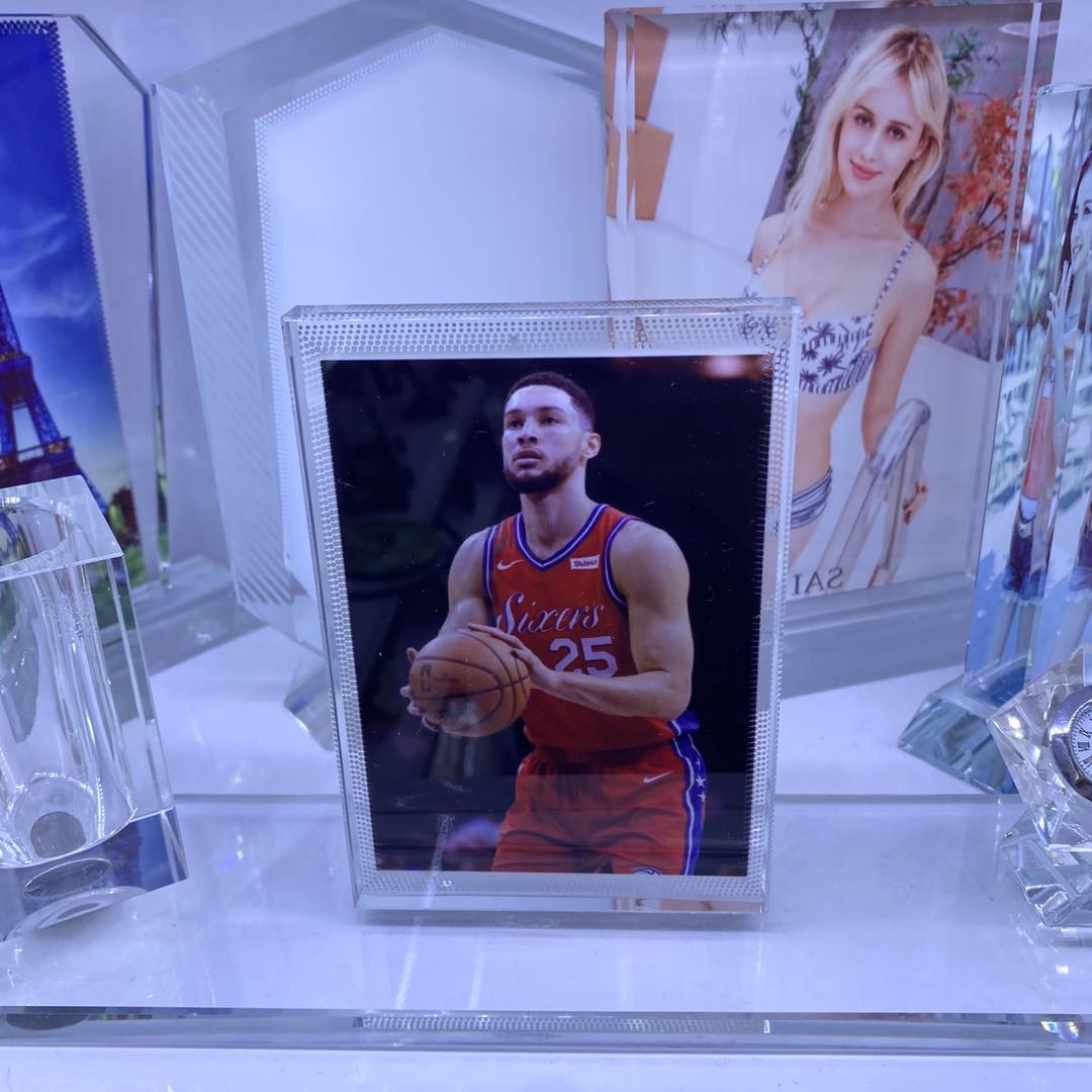 Clock, photo frame, crystal creative display piece details Picture