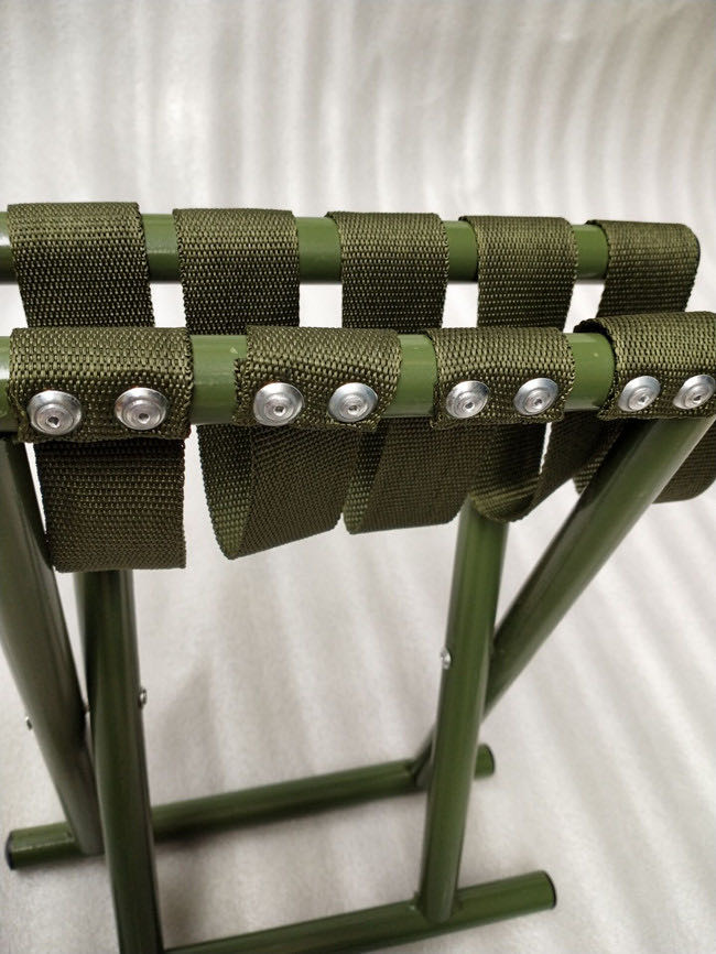 Rivet 40 stool, outdoor fishing folding stool, military training folding chair Specification image