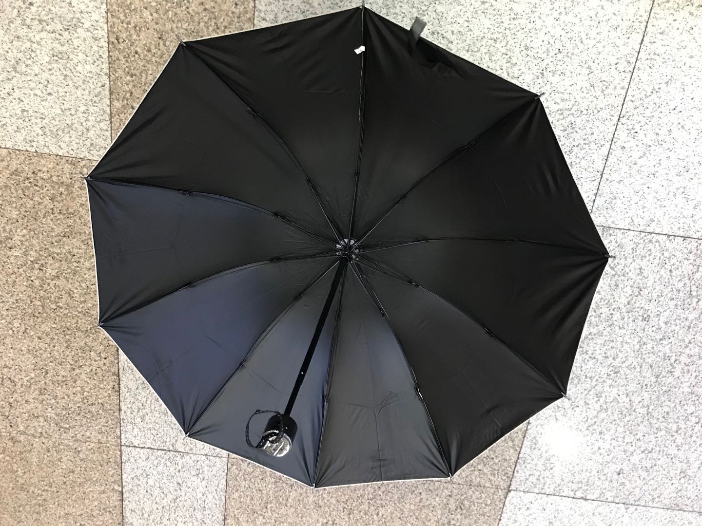 十骨雨伞女三折叠伞晴雨两用伞太阳伞防晒防紫线黑胶遮阳伞产品图