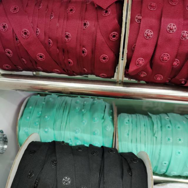 Buckle Belt Environmental Protection Diy Accessories Children's Baby Button Belt Crawling With Colored Cloth Sliver Female Button Anti-Leakage Buckle details Picture