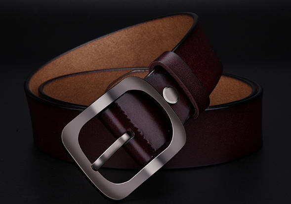精致厂家直销流行爆款精美厚实真皮皮带产品图