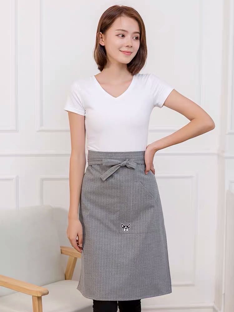 Half Apron Korean Fashion Nail Salon Cafe Restaurant Kitchen Waterproof Apron