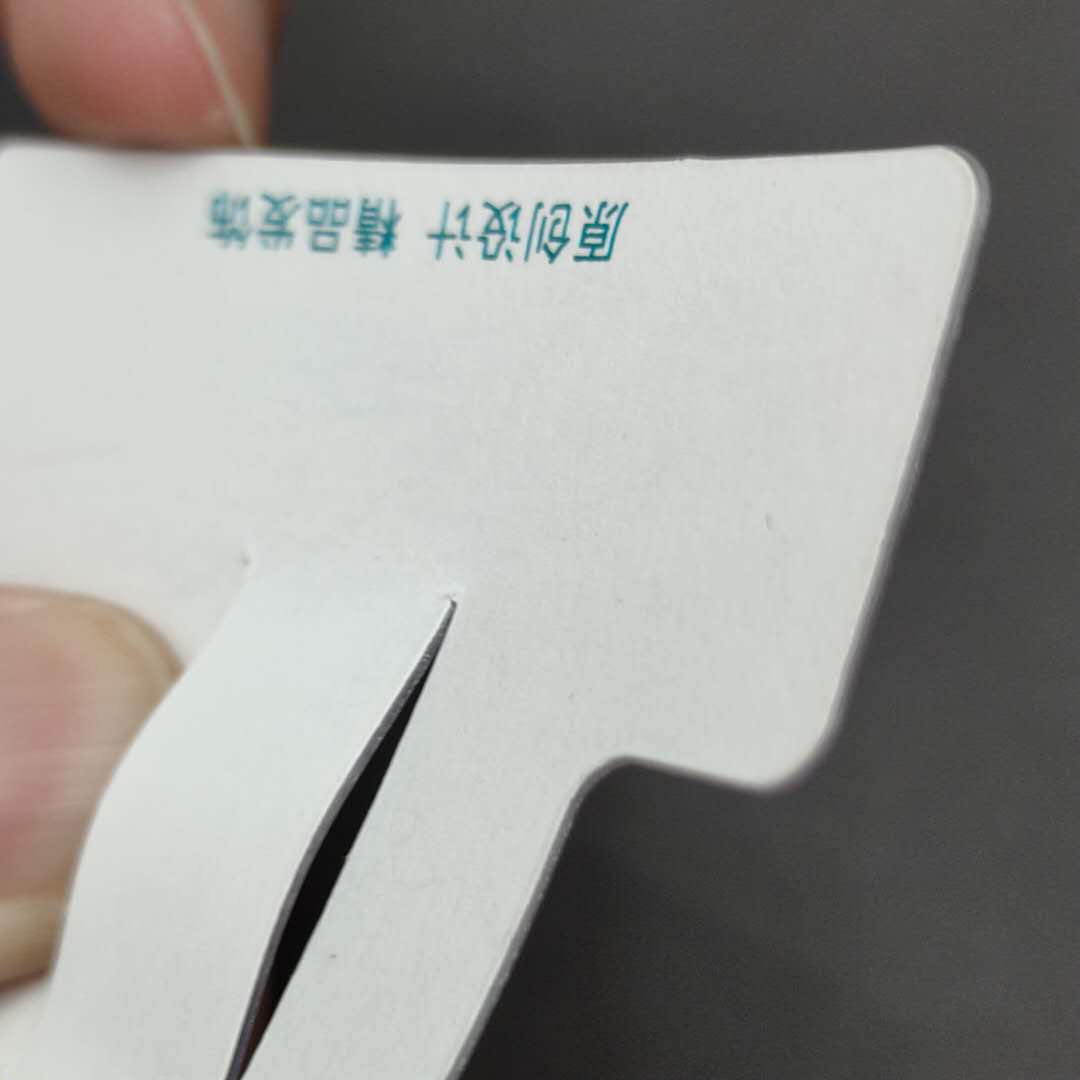 Best-Selling Classic Light Word Square White Notched Mouth Hanging Hair Accessories Headwear Paper Card details Picture