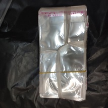 无色透明OPP袋子自粘袋1000只透明包装袋细长袋