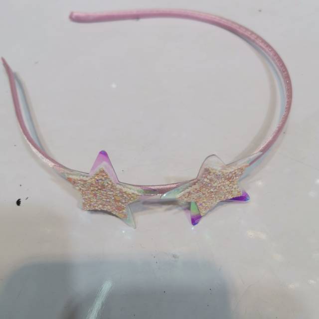 Korean version of simple fashion hair ring pentagonal star headband face band hair ribbon flower web celebrity hot style thumbnail
