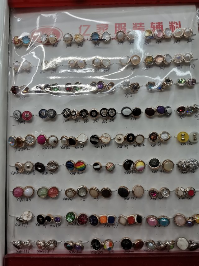 玻璃水晶钻扣珍珠水钻扣子带钻纽扣女羊绒大衣风衣呢子皮草扣