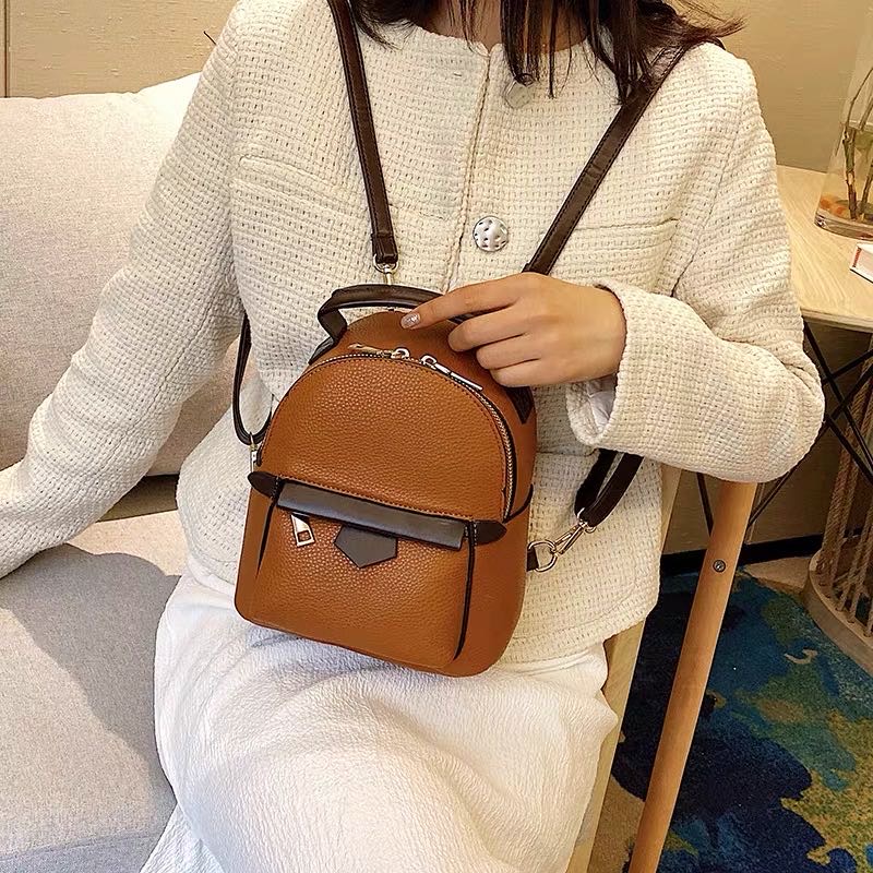 撞色迷你逛街用小包双肩包女士包包时装包产品图